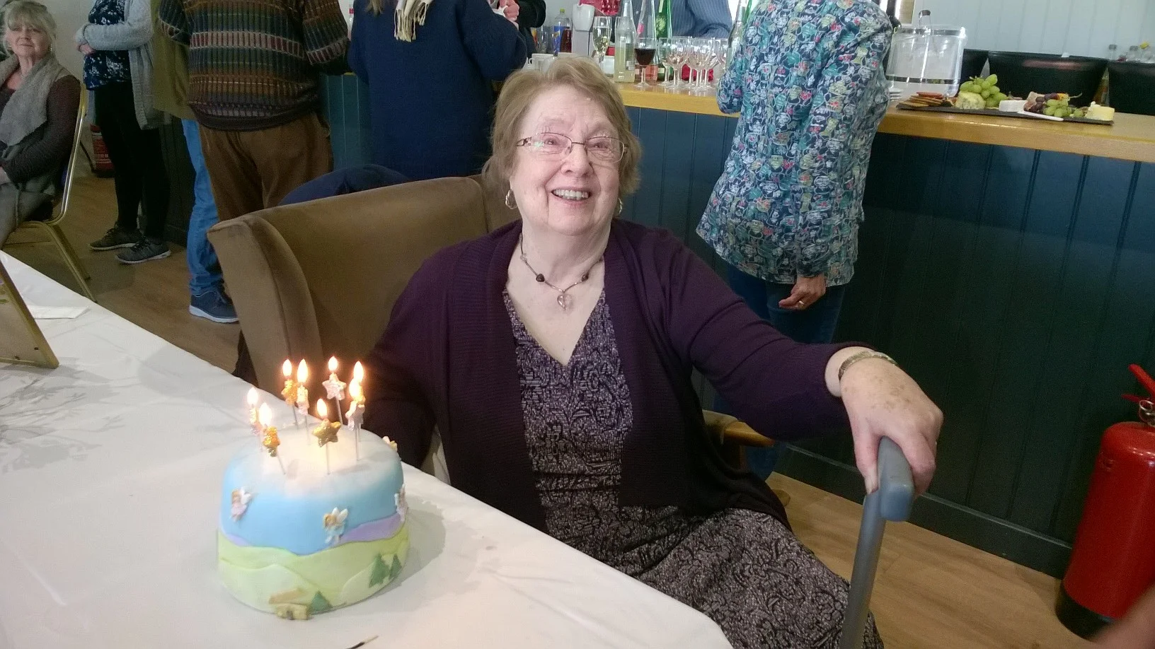 Jean celebrating her 80th Birthday