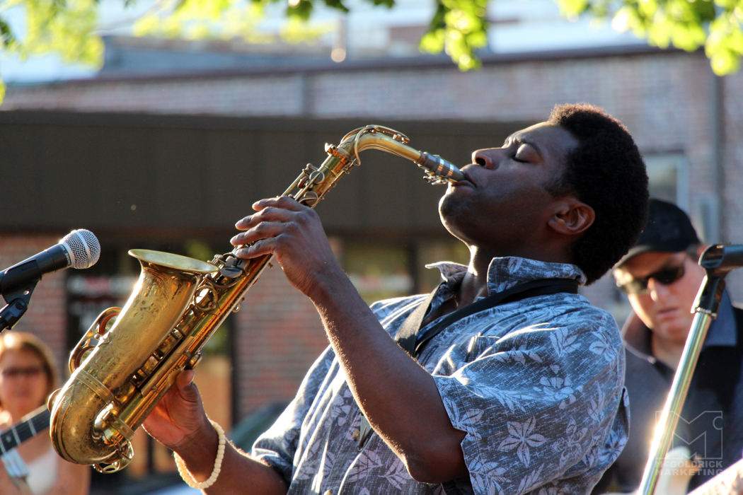 Man playing saxophone