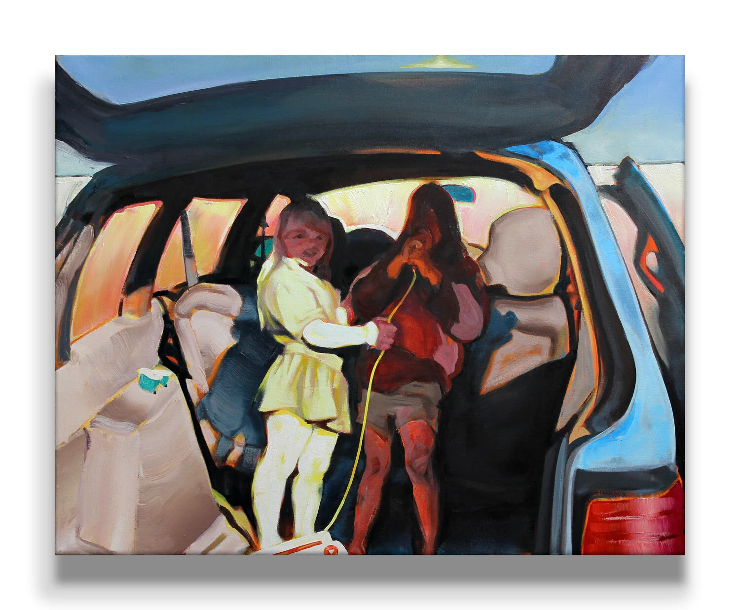 back of the van, 36x45", oil