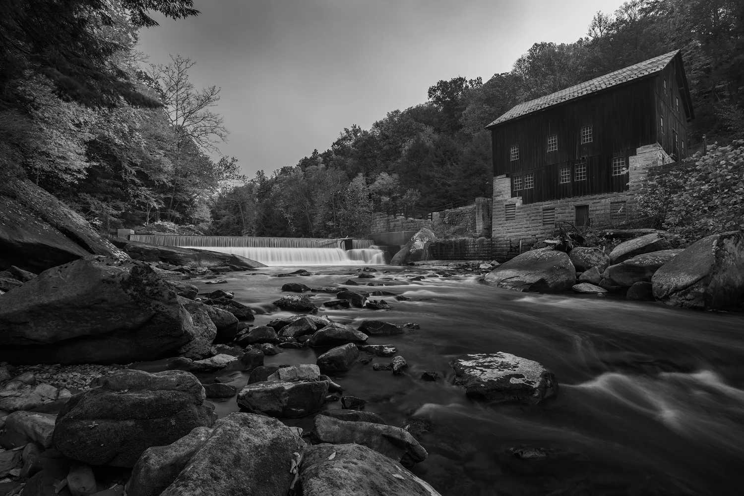 Built in 1868, the Historic Grist Mill sits alongside Slippery Rock Creek.