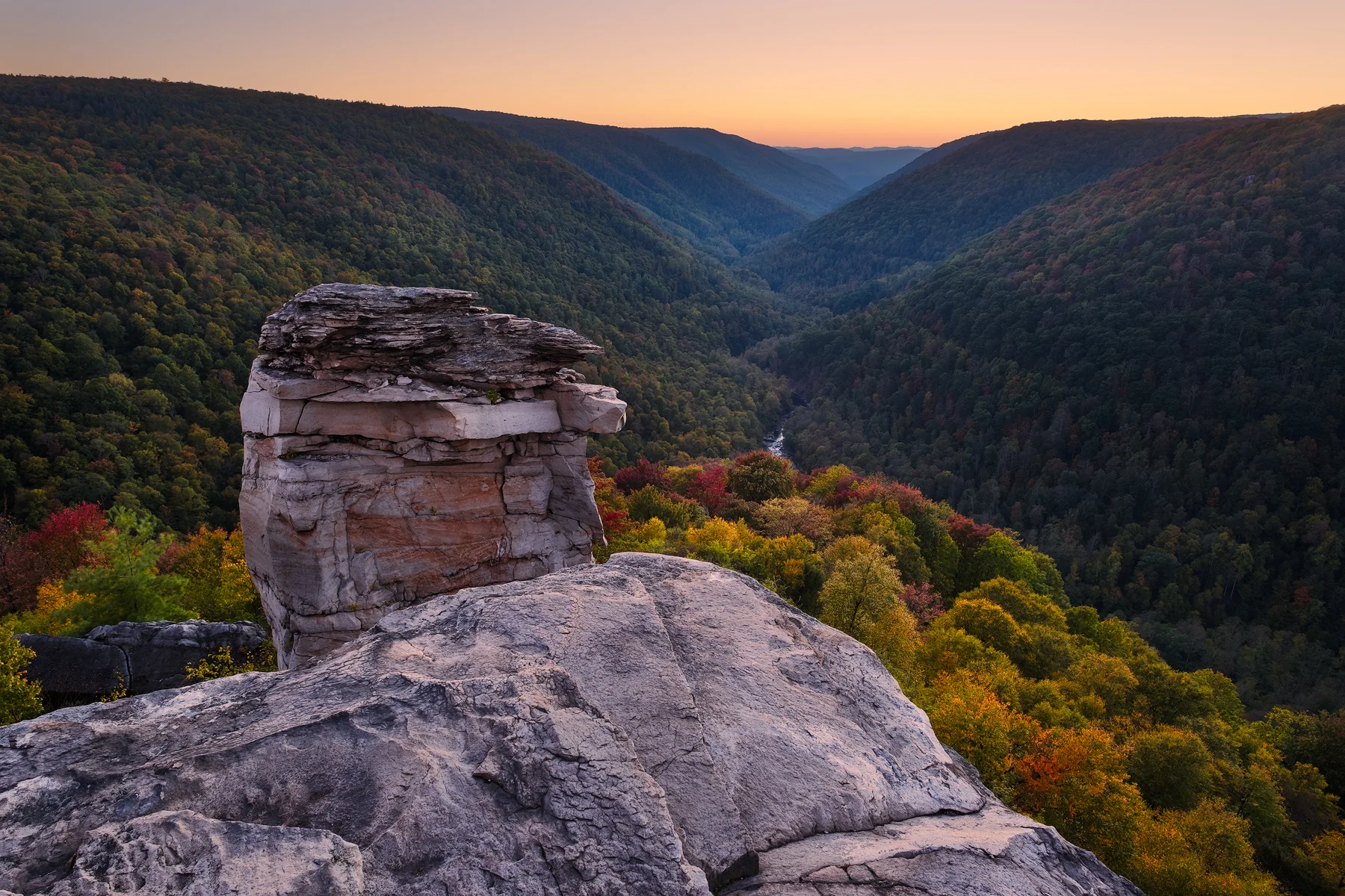 Twilight at Lindy Point • Black Water Falls State Park, WV