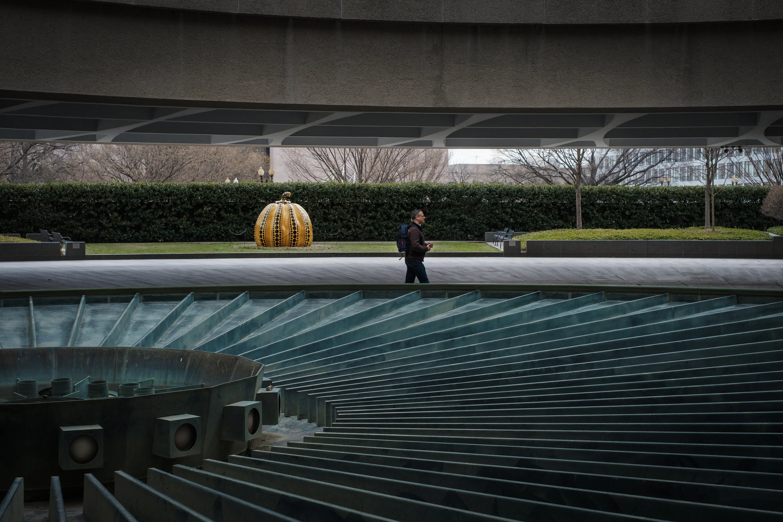 Solitary Man • Hirshhorn Museum, Washington DC. | Fuji X-H1 and a Fujinon XF35 f1.4 | ISO 400, f5.6, 1/200 of a second.