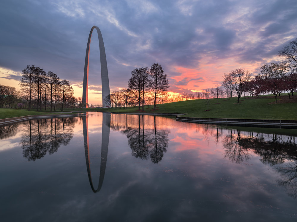 Sunrise at the Arch • Gateway Arch National Park, St Louis, MO — Robert H  Clark Photography