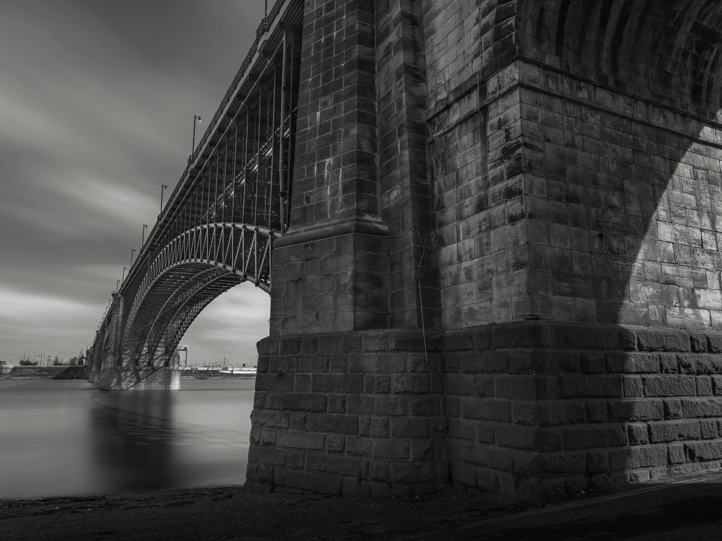 Eads Bridge Abutment, St Louis, MO - Fuji GFX50s and a Fujinon 23mm f4 R WR | ISO 100 at f11 for 120 seconds.