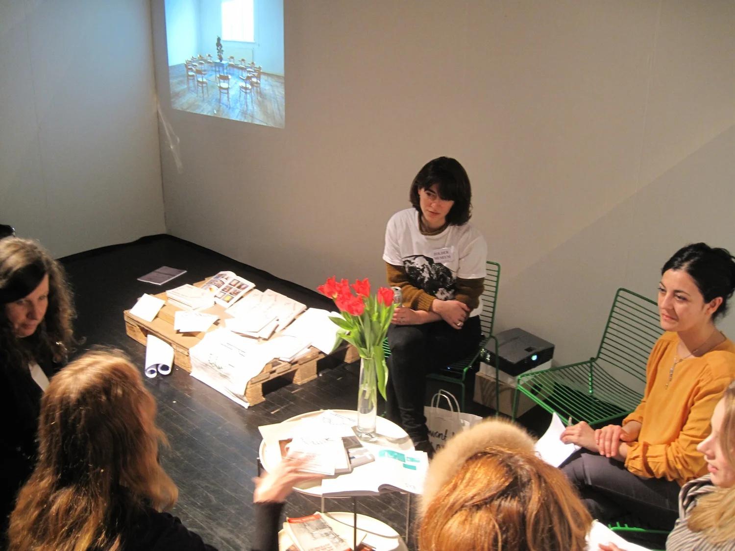 SYB's stand at Supermarket (works by Shana Moulton and Rory Pilgrim), Photo: Maja Bekan, Maritt S. Kuipers.