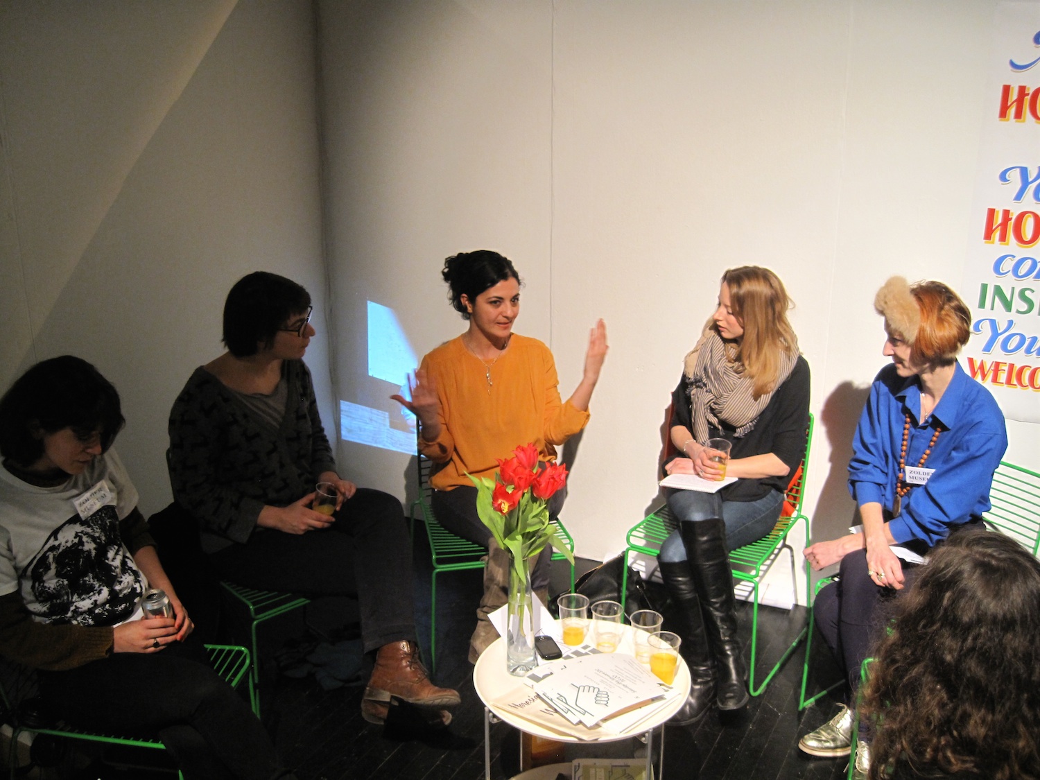 SYB's stand at Supermarket (works by Shana Moulton and Rory Pilgrim), Photo: Maja Bekan, Maritt S. Kuipers.