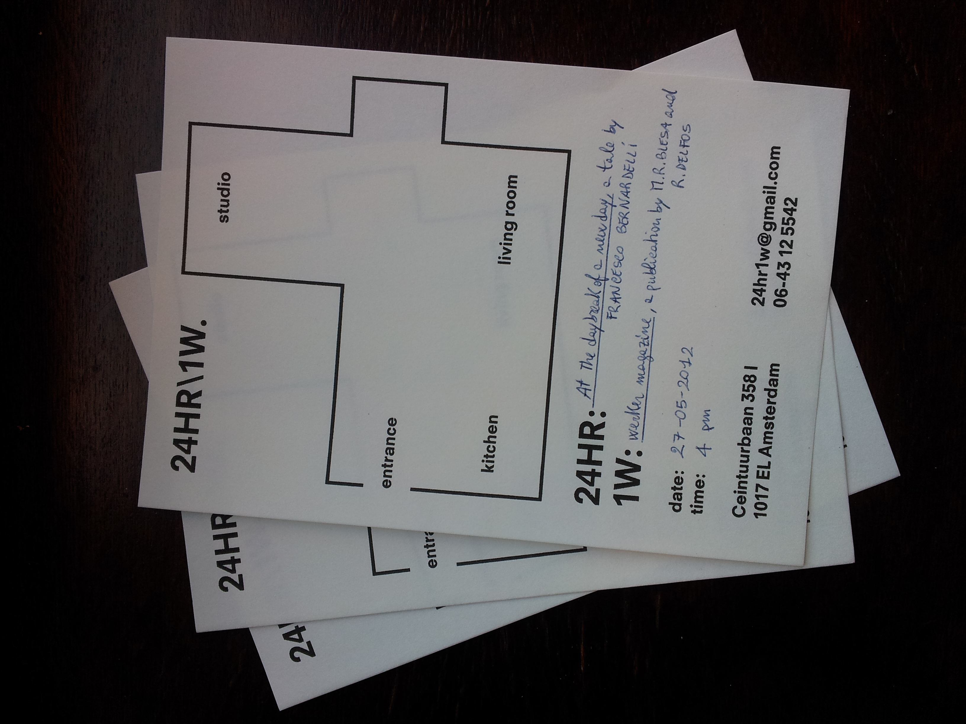 Invitation cards. Design by: Karen Willey