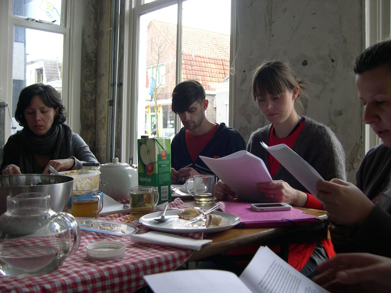 Reading sessions and public activities at SYB with ADA, The Living Room, Maria Pask, Andreas Schwab. Photo: Paola Anziché.