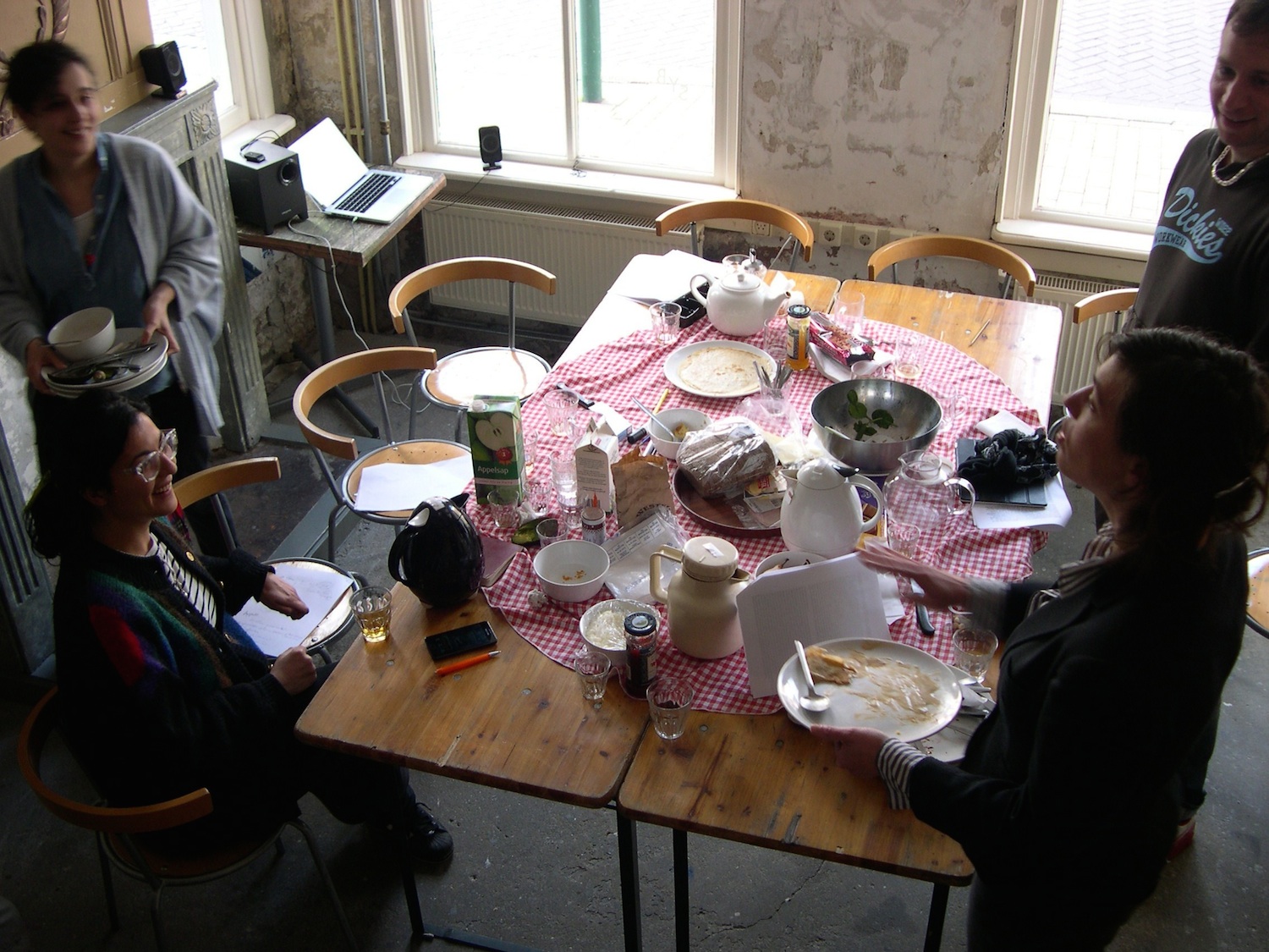 Reading sessions and public activities at SYB with ADA, The Living Room, Maria Pask, Andreas Schwab. Photo: Paola Anziché.