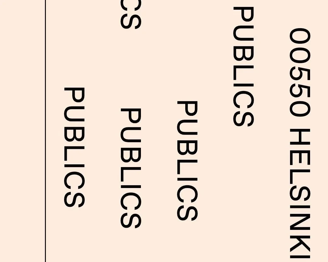 Configurations of Time at PUBLICS, Helsinki, in conversation with Taru Elfving