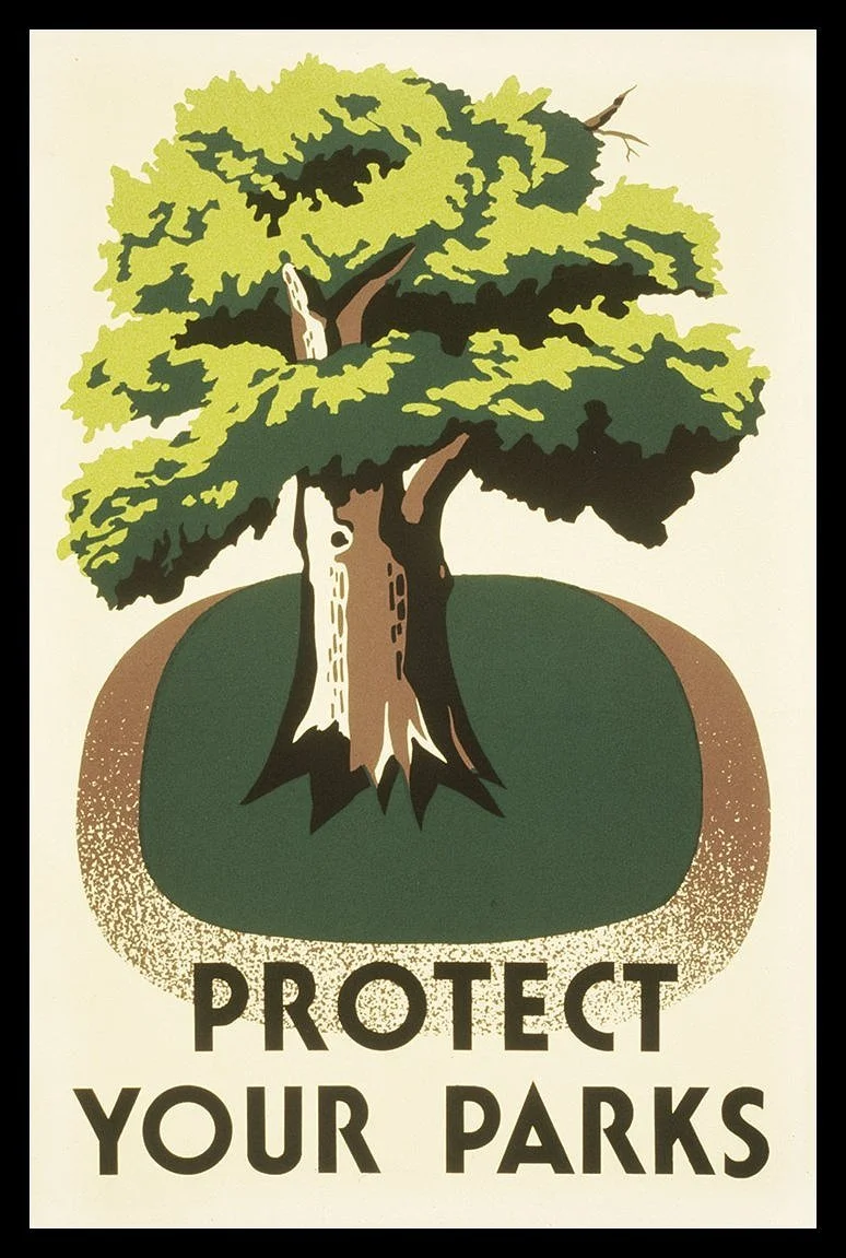 Protect Your Parks Vintage WPA Poster
