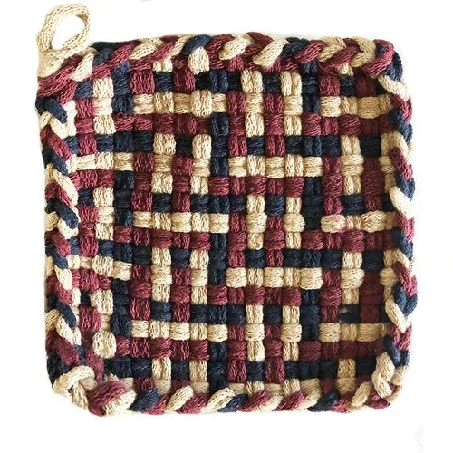 handmade loop potholder hava hot pots