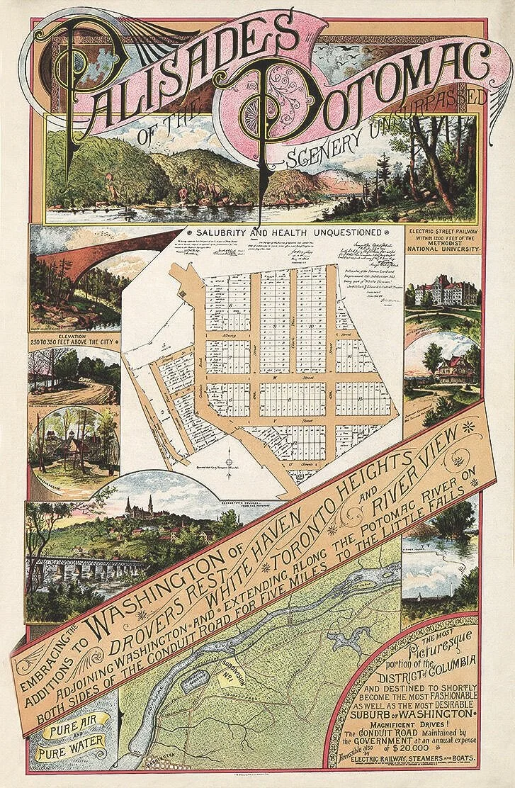 palisaides of the potomac washington dc map 1890