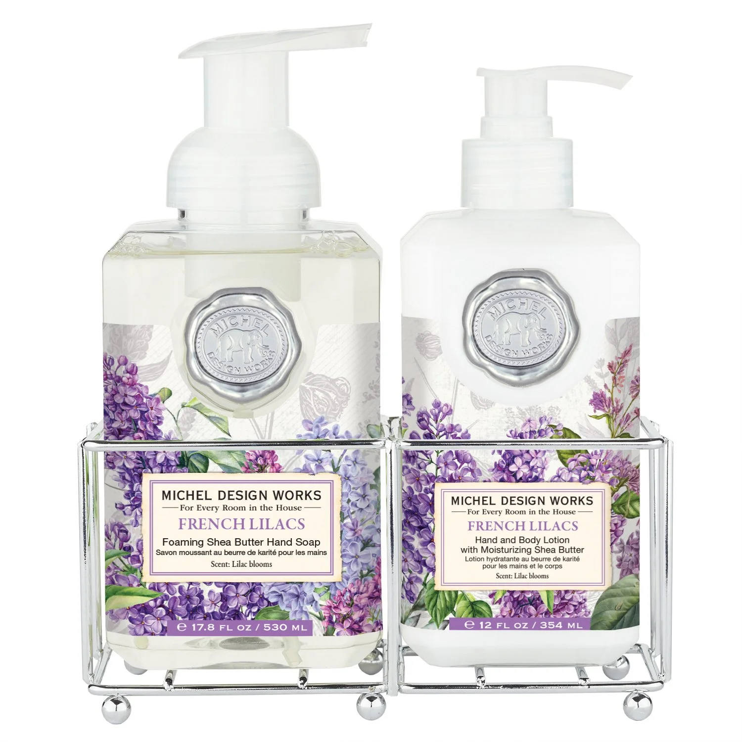 michel design works . . . french lilacs foamer lotion set