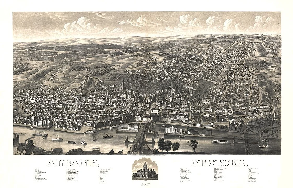 1879 Albany New York Antique Map