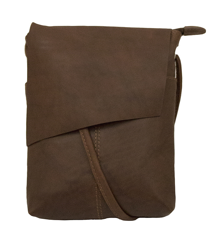 Copy of small rawhide leather messenger sac