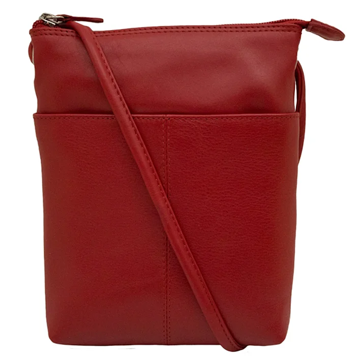 red leather small crossbody sac