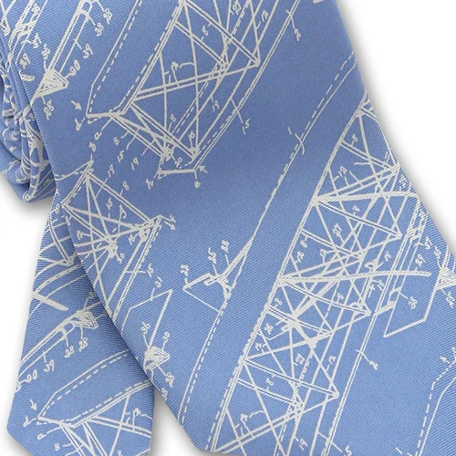wright brothers blueprint mens silk necktie museum outlets