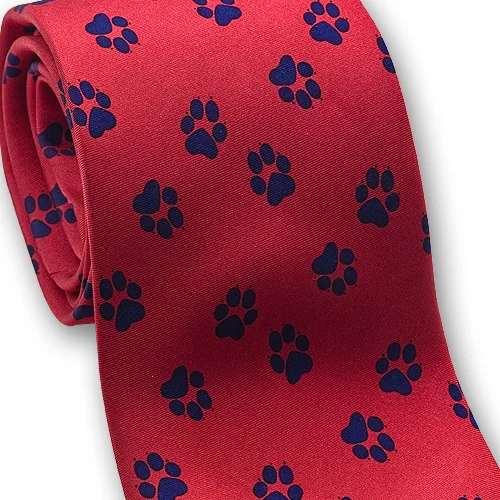 paws mens silk necktie museum outlets