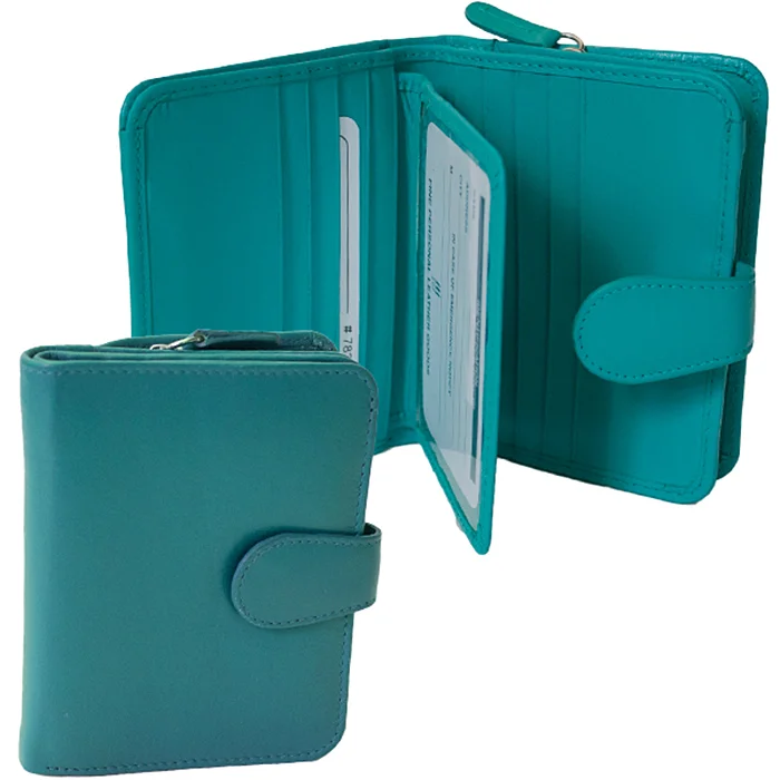 aqua leather womens wallet museum outlets