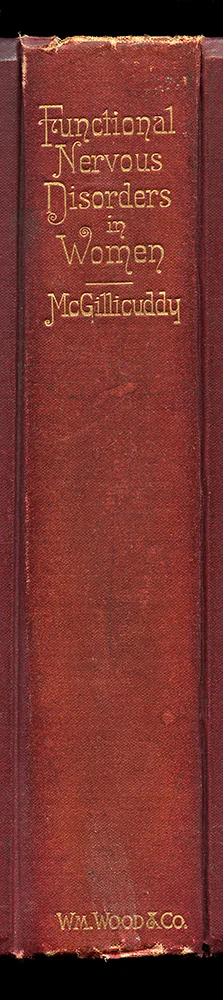 functional nervous disorders in women book spine wall art