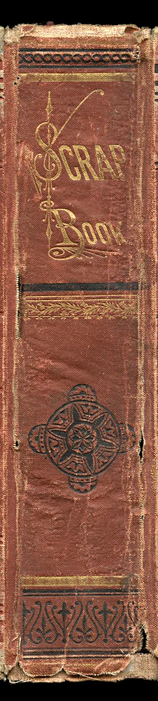 scrapbook book spine wall art