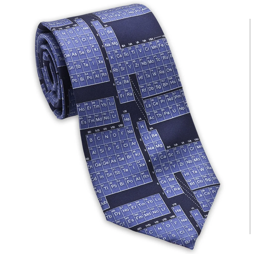 periodic table mens silk necktie museum outlets