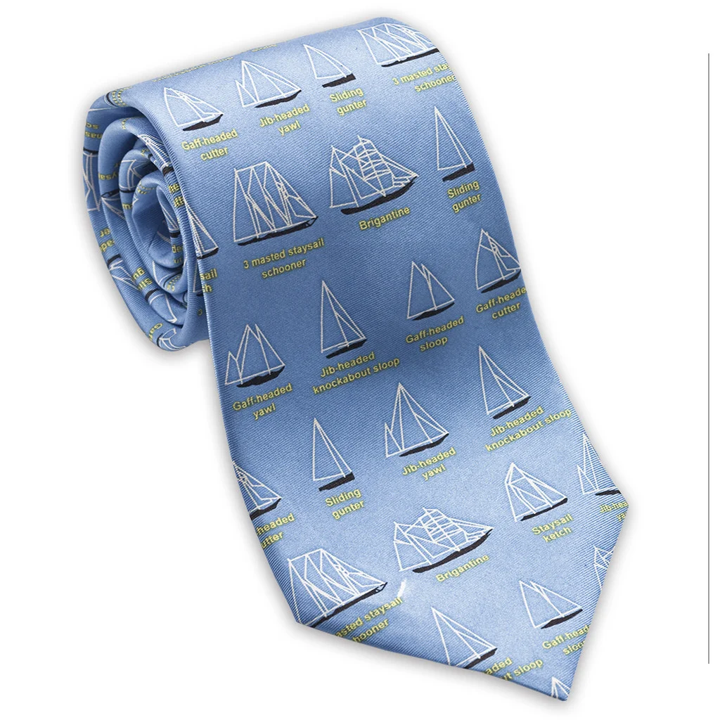 sailboats mens silk necktie museum outlets