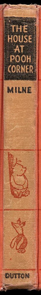 winnie the pooh antique book spine wall art