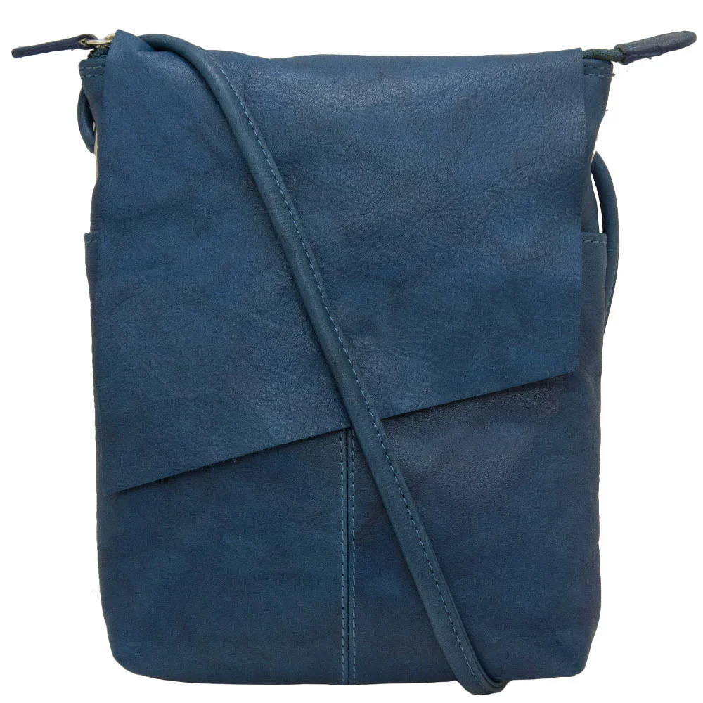 denim small cross body leather sac