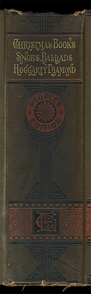 thackery christmas antique book spine wall art
