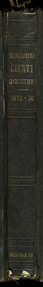 berkshire county antique book spine wall art