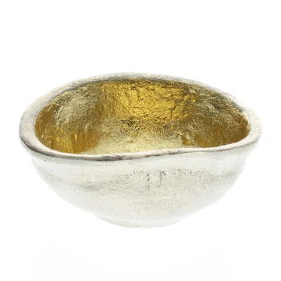 Gold Leaf Metal Bowls Museum Outlets