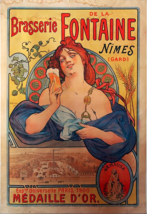 FP-209 Brasserie Fontaine Beer Classic Vintage French Posters.jpg