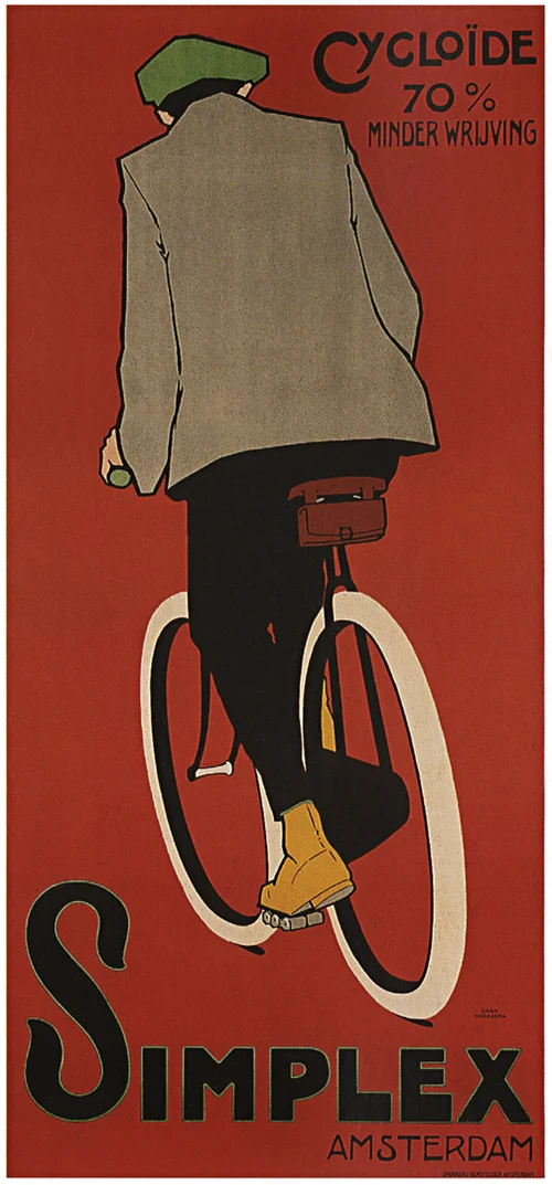 Cycling Example Simplex Vintage Cycling Poster