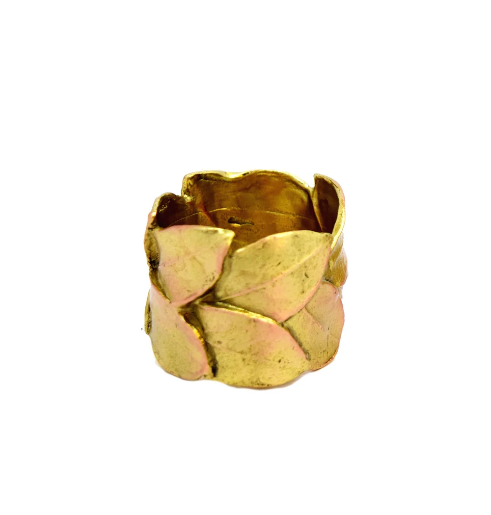 Elegant Leaf Napkin Rings Handmade By Michael Michaud Museum Outlets