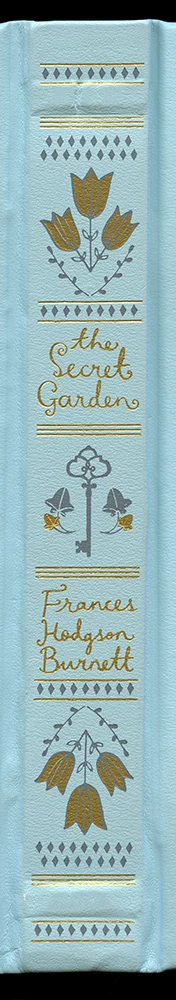 secret garden enlarged book spine wall art