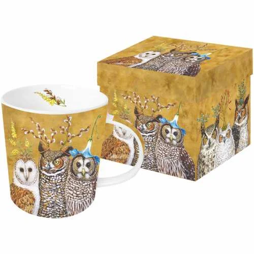 owl family gift mug