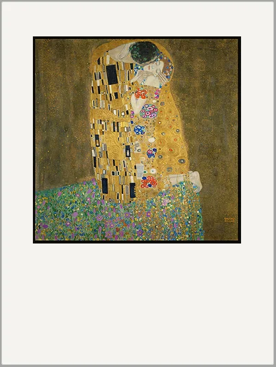 klimt the kiss greeting card
