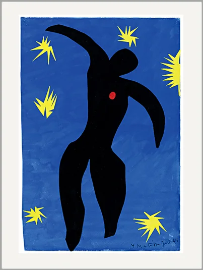 matisse icarus dancer fine art greeting card