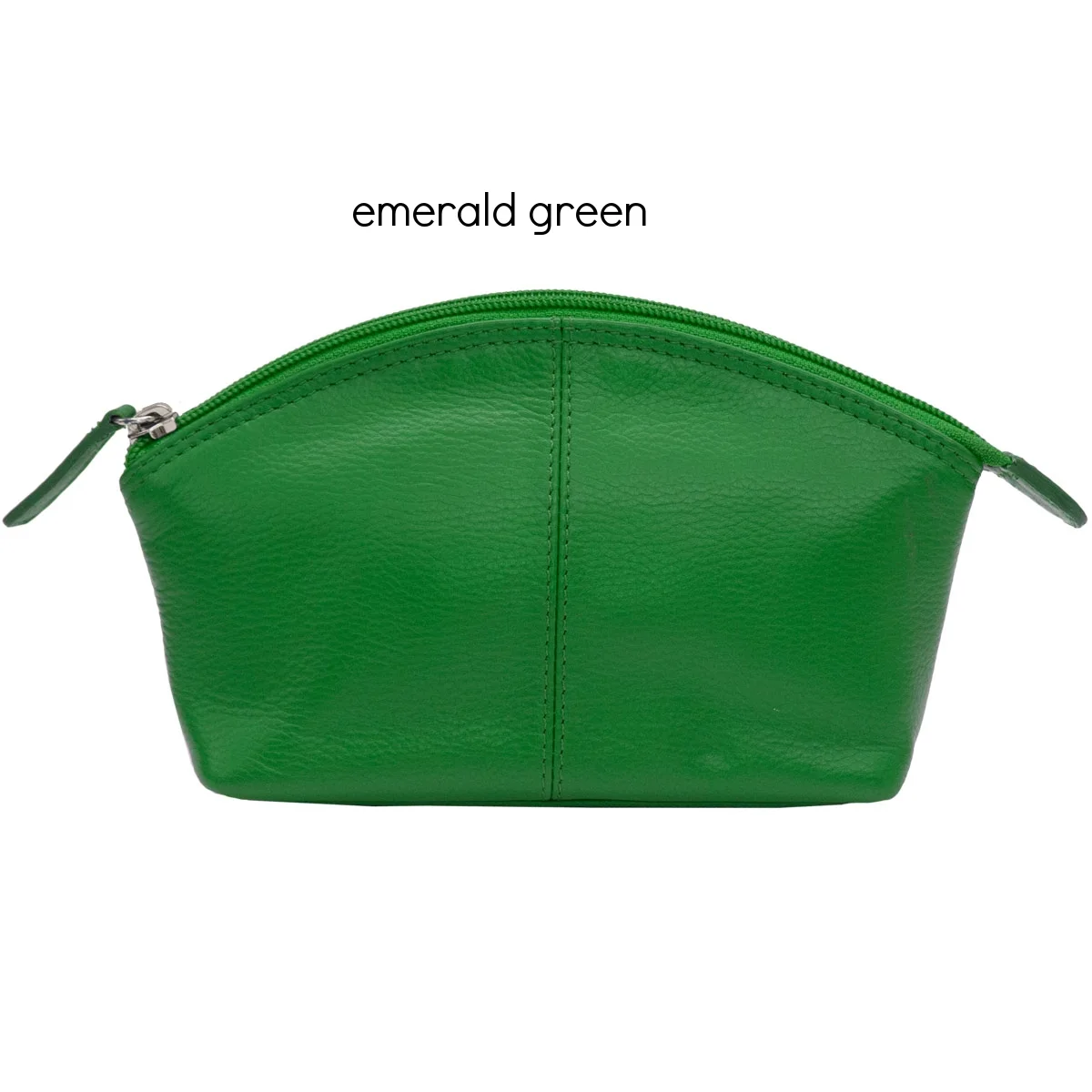 emerald green leather cosmetic case