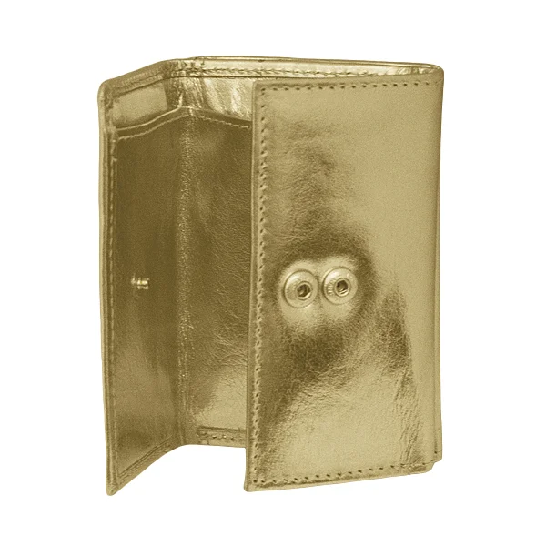 metallic gold wallet