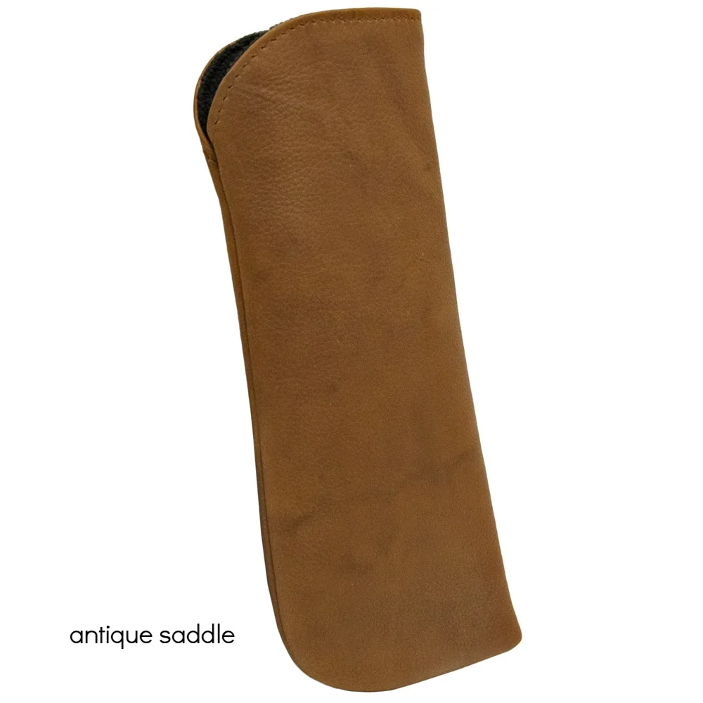 rawhide leather eyeglass case