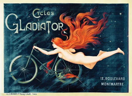 Cycles Gladiator Vintage French Poster