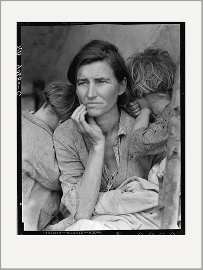 dorothea lange migrant mother photograph greeting card