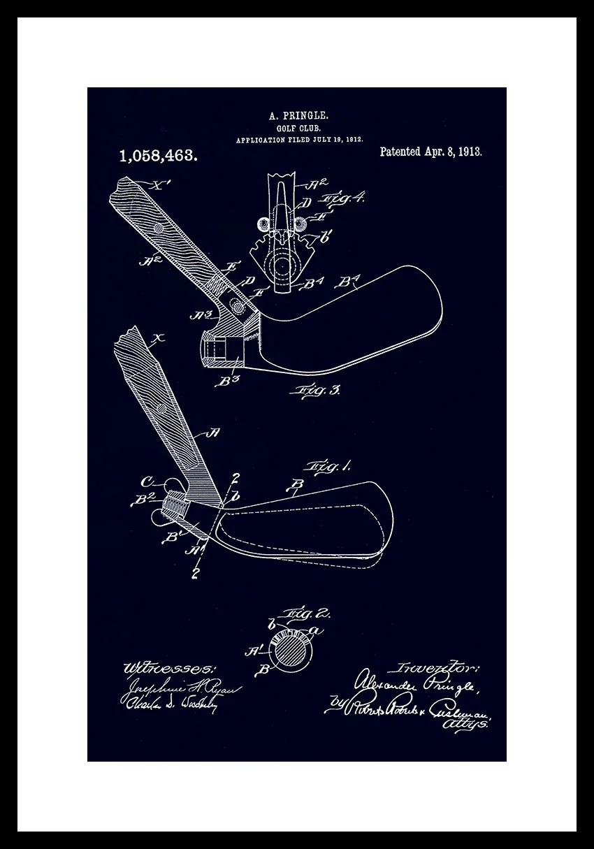 PD-6 adjustable-golf-club-patent-drawing-framed-1912.jpg