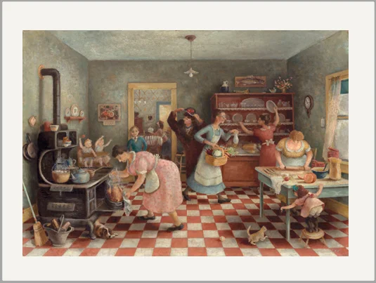 Doris Lee Thanksgiving Fine Art Greeting Card