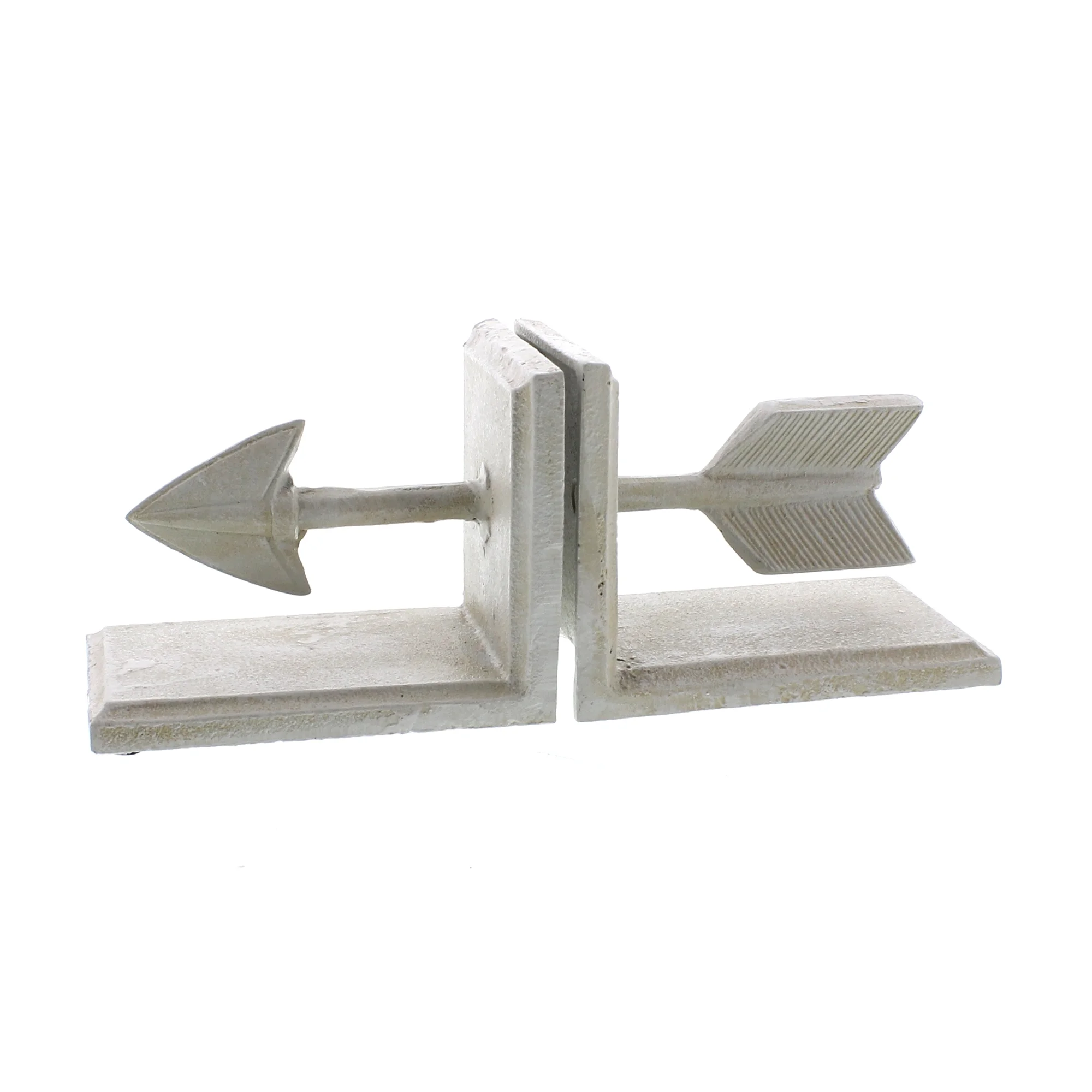 white cast iron arrow bookends museum outlets