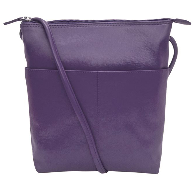 Leather crossbody bag Fossil Purple in Leather - 26138143