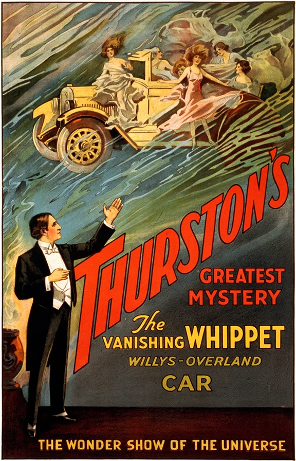 Thurston Vanishing Whippet Vintage Magic Poster — MUSEUM OUTLETS